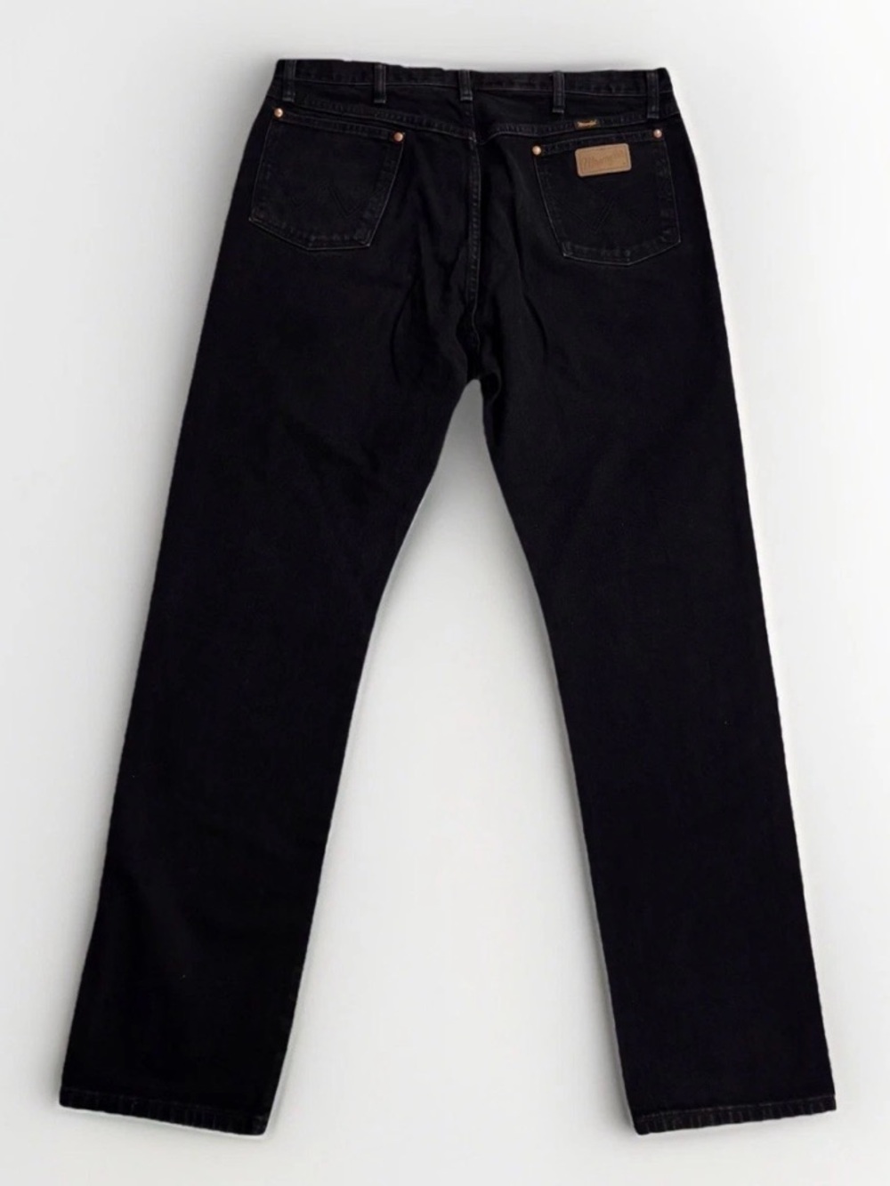 Wrangler Black Jeans Mens W38 L36 Cowboy Cut Original Fit Denim Western Workwear